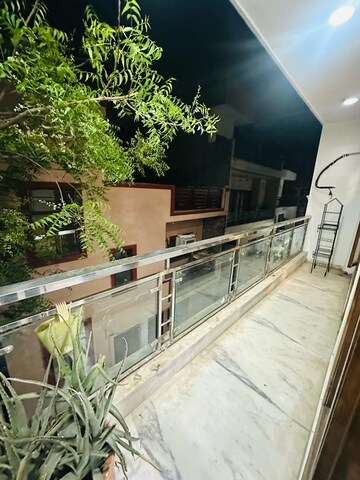 Balcony in 3 BHK Builder Floor at Chattarpur – for Rent
