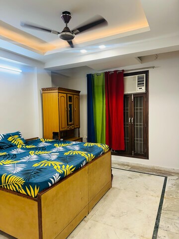 Bedroom in 3 BHK Builder Floor at Chattarpur – for Rent