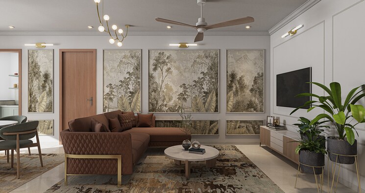 Living Room, brigade-citrine 2 Bedroom 1250 Sq.Ft. Apartment In Budigere Cross Bangalore 8588107