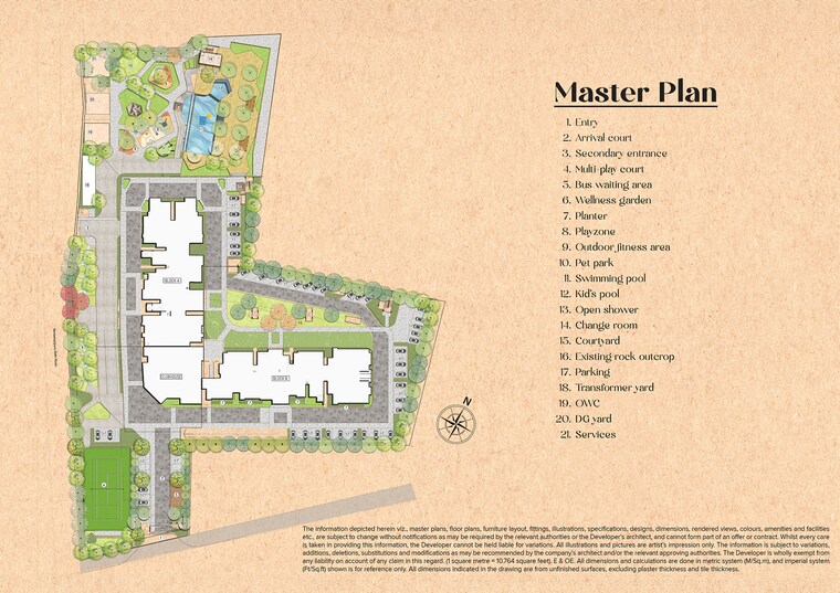 Master Plan, brigade-citrine 2 Bedroom 1250 Sq.Ft. Apartment In Budigere Cross Bangalore 8588107