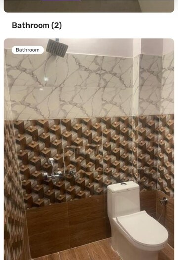 Bathroom in 1.5 BHK Villa at Eldeco Greens Apartment, Gomti Nagar – for Rent