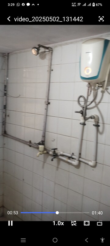 Bathroom in 1 BHK Apartment at Shiv Srushti Apartments, Kurla East – for Rent