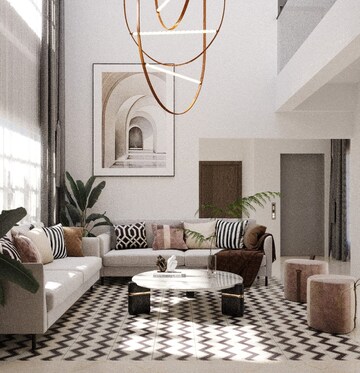 Living Room in 4 BHK Villa at Bastora – for Sale