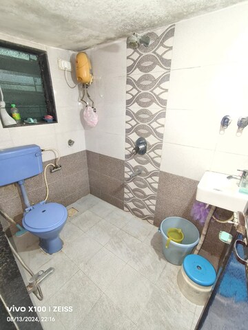 Bathroom in 2 BHK Apartment at Parsik Nagar – for Sale