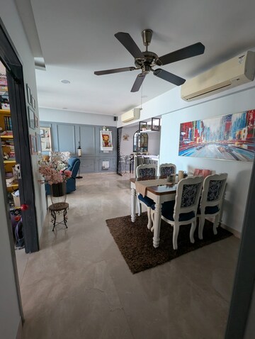 Living Room in 2.5 BHK Apartment at DB Orchid Woods, Goregaon East – for Rent