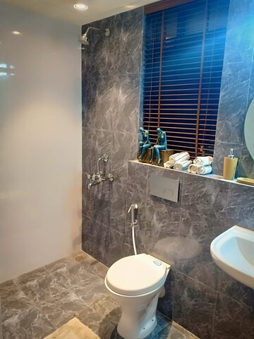 Bathroom in 1 BHK Apartment at Shapoorji Pallonji Joyville, Virar West – for Sale