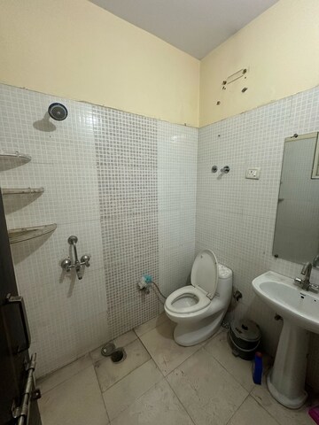 Bathroom in 3 BHK Apartment at Shri Balaji Residency, Indrapuram – for Rent