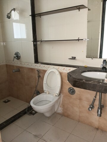 Bathroom in 3 BHK Apartment at Aristo Pearl Residency, Prabhadevi – for Rent