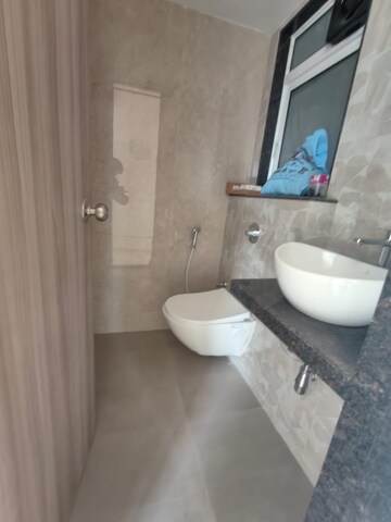 Bathroom in 2 BHK Apartment at Ashar Axis, Majiwada – for Rent