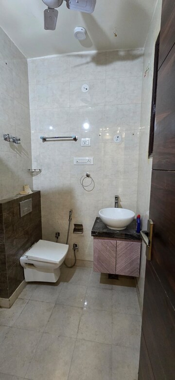 Bathroom in 3 BHK Builder Floor at Niti Khand I – for Rent