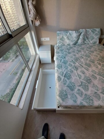 Balcony in 1 BHK Apartment at Hiranandani Regent Hill, Powai – for Rent