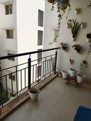 Balcony in 3 BHK Apartment at Mithuna White Water, Jakkuru – for Rent