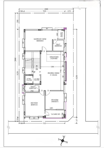 Floor Plan in 3 BHK Apartment at New Town Action Area ii – for Sale