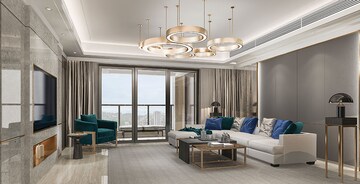 Living Room in 3.5 BHK Apartment at Lodha Estilo, Kharadi – for Sale