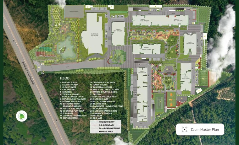 Master Plan, brigade-sanctuary 3 Bedroom 1728 Sq.Ft. Apartment In Sarjapur Road Bangalore 8590645