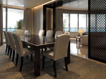 Living Room in 4 BHK Apartment at Lodha The World Towers World One Tier 2, Worli – for Sale