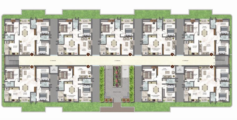 Master Plan, bachupally 3 Bedroom 1560 Sq.Ft. Apartment In Bachupally Hyderabad 8590735