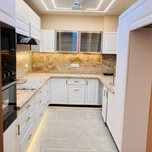 Kitchen in 4 BHK Builder Floor at Ansal API Esencia, Sector 67 – for Sale