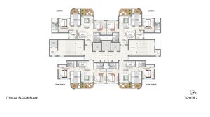 Floor Plan in 2 BHK Apartment at Lodha Corinthia, Bhandup West – for Sale