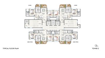Floor Plan in 2 BHK Apartment at Lodha Corinthia, Bhandup West – for Sale