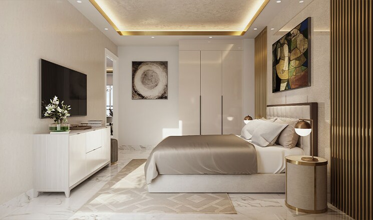 Living Room, smart-world-gems 2.5 Bedroom 1103 Sq.Ft. Builder Floor In Sector 89 Gurgaon 8590854