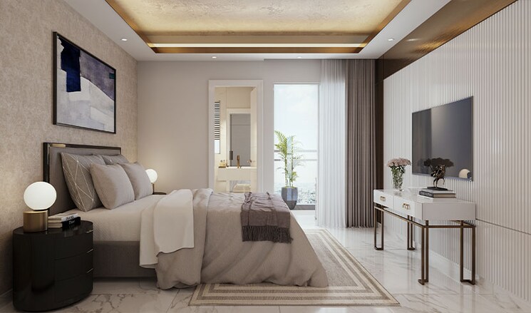 Bedroom, smart-world-gems 2.5 Bedroom 1103 Sq.Ft. Builder Floor In Sector 89 Gurgaon 8590854