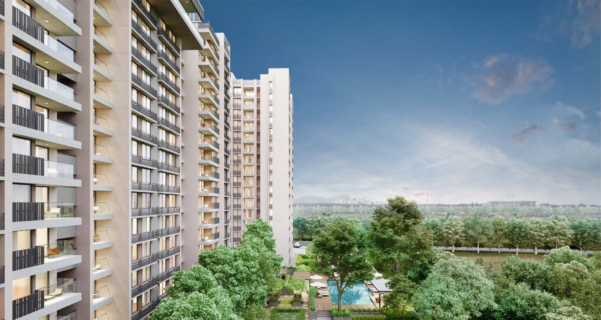 2 BHK + Pooja Room 1133 Sq.Ft. Apartment in Arvind Bel Air