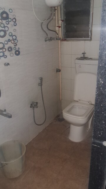 Attached Bathroom in 3 BHK Apartment at Mittal Tower CHS, Kopar Khairane – for Rent