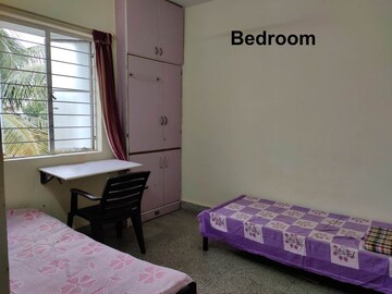 Bedroom in 1 BHK Apartment at Laxmi Krupa Apartments, Bhusari Colony – for Rent