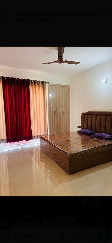 Bedroom in 3 BHK Apartment at Ananta Lifestyle, Lohgarh – for Rent