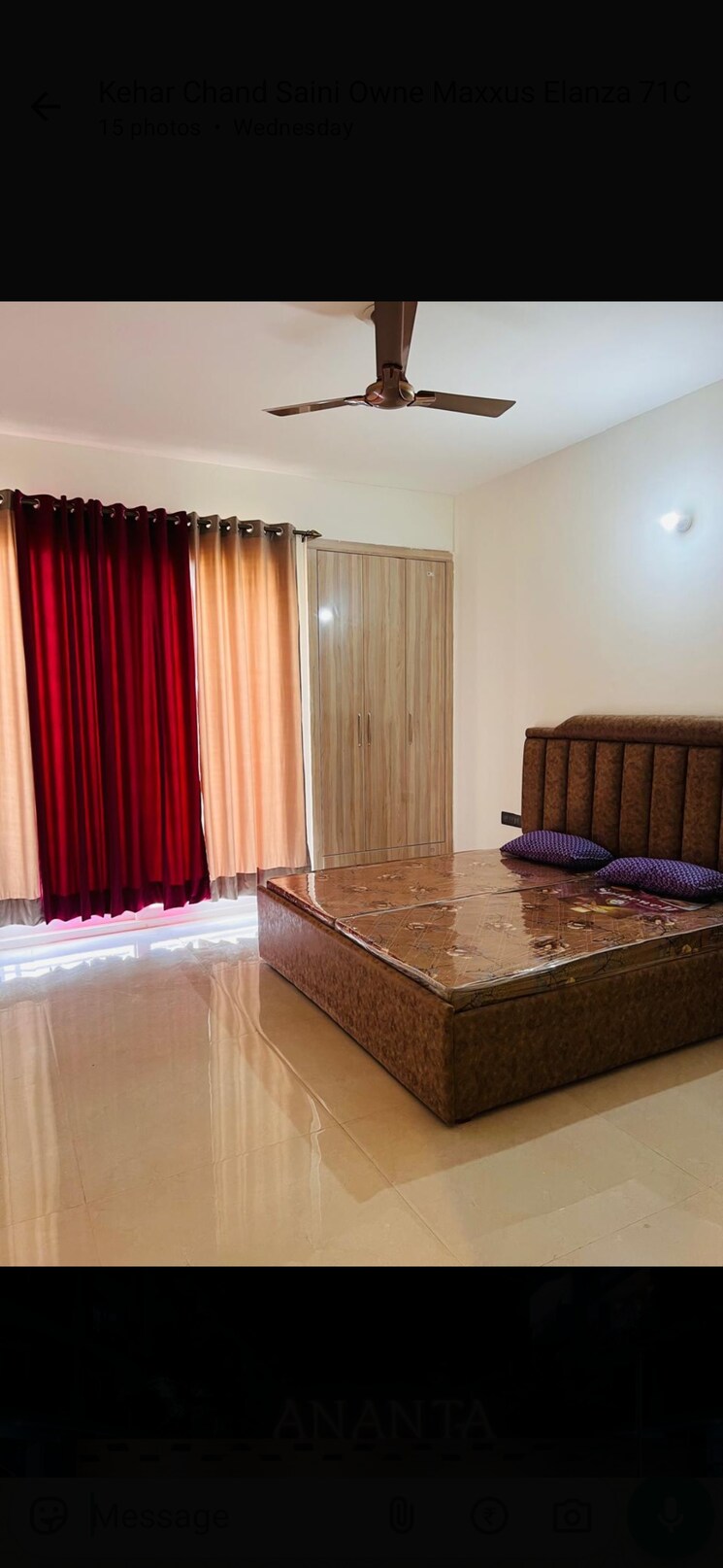 Bedroom, ananta-lifestyle 3 Bedroom 1432 Sq.Ft. Apartment In Lohgarh Zirakpur 8591214