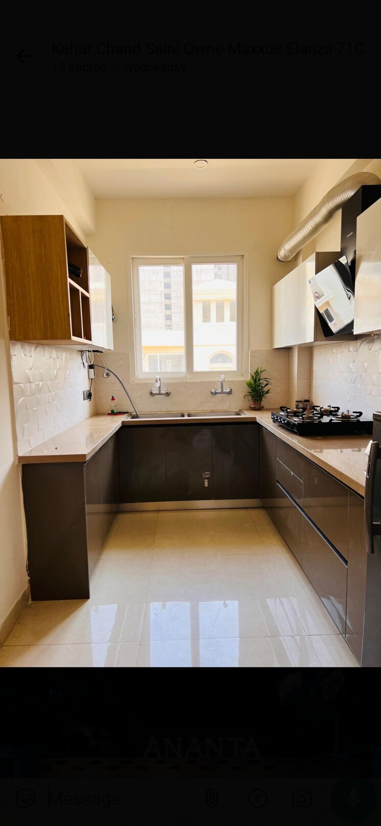 Kitchen, ananta-lifestyle 3 Bedroom 1432 Sq.Ft. Apartment In Lohgarh Zirakpur 8591214