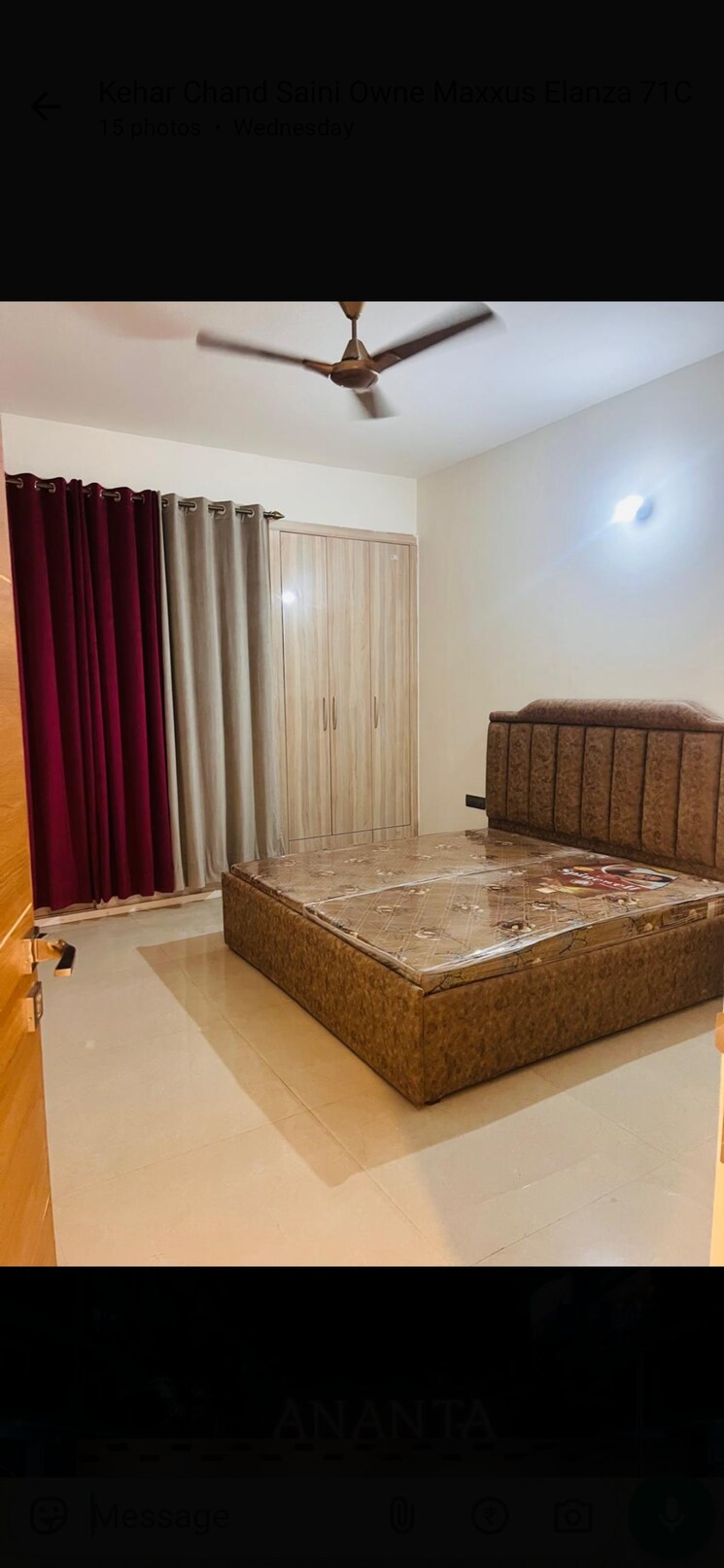 Bedroom, ananta-lifestyle 3 Bedroom 1432 Sq.Ft. Apartment In Lohgarh Zirakpur 8591214