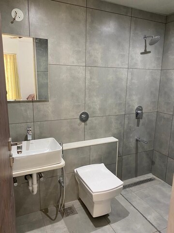 Bathroom in 2 BHK Apartment at Ahura Ecopolitan, Punawale – for Rent