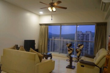 Living Room in 3 BHK Apartment at Omkar Alta Monte, Malad East – for Rent