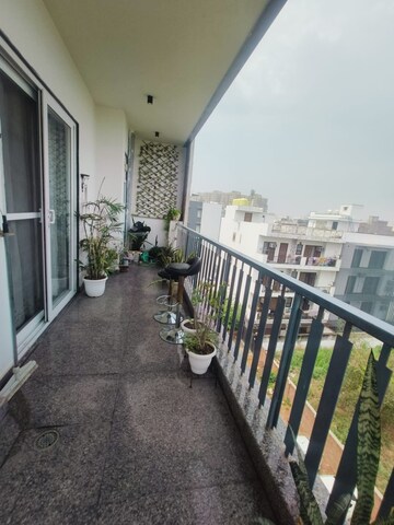 Balcony in 3 BHK Builder Floor at Sushant Lok 3, Sector 57 – for Rent