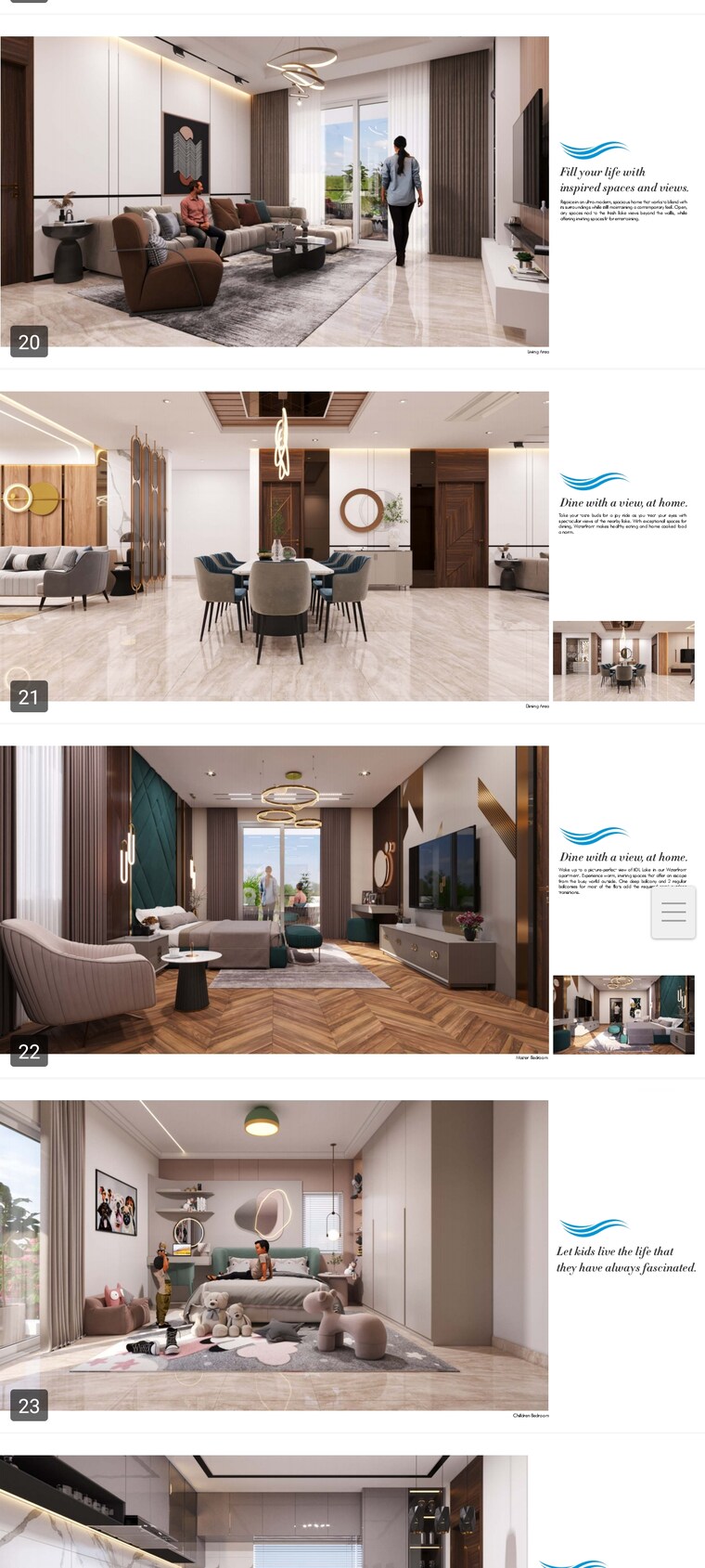 Kitchen, sri-sreenivasa-fortune-water-front 3 Bedroom 2540 Sq.Ft. Apartment In Kukatpally Hyderabad 8591321