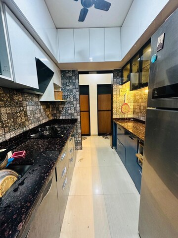 Kitchen in 1 BHK Apartment at Parsik Nagar – for Sale