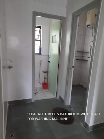 Bathroom in 2 BHK Apartment at Kumar Parisar, Kothrud – for Rent