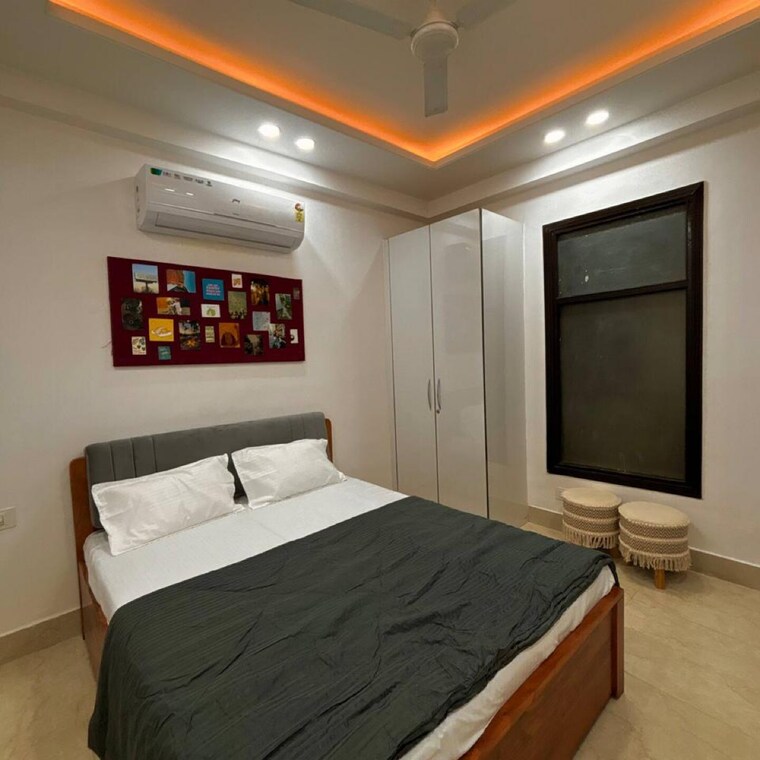 Bedroom, risland-sky-mansion 3 Bedroom 1250 Sq.Ft. Builder Floor In Chattarpur Delhi 8591500