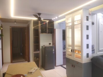 Living Room in 3 BHK Builder Floor at Motia Blue Ridge, Dhakoli – for Rent
