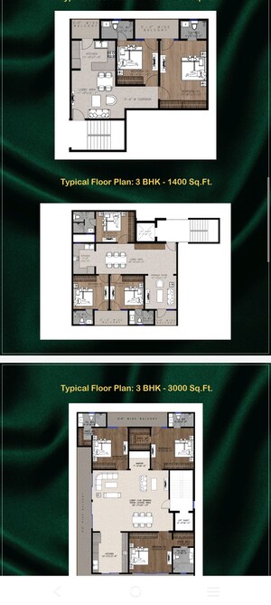 Floor Plan in 3 BHK Builder Floor at Sector 107 – for Sale