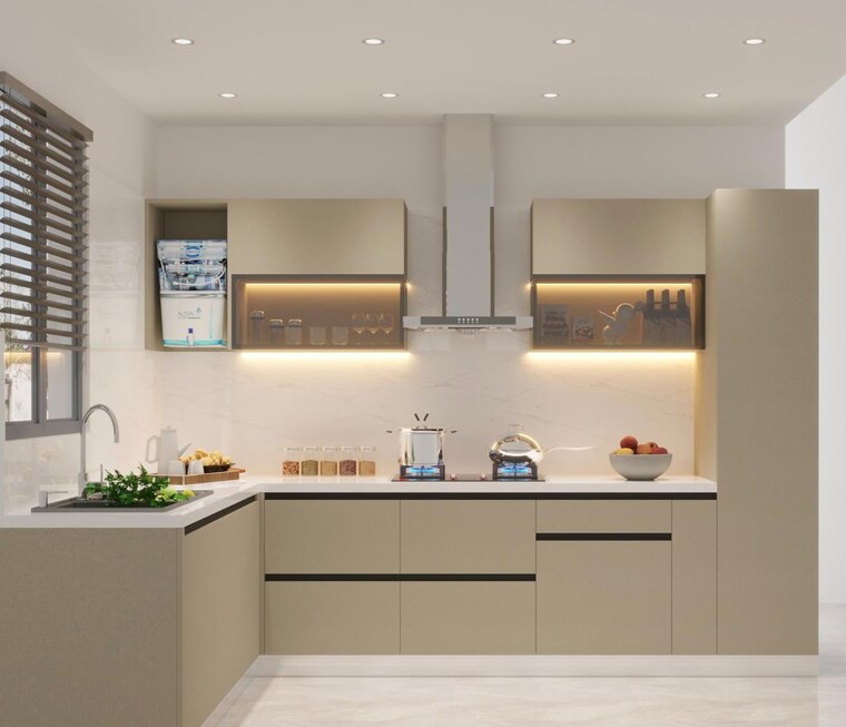 Kitchen, ambala highway 2 Bedroom 1300 Sq.Ft. Apartment In Ambala Highway Zirakpur 8591736