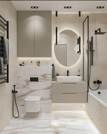 Bathroom in 3 BHK Builder Floor at Sector 33 – for Rent