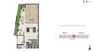 Floor Plan in 3 BHK Apartment at SBR Earth And Sky, Kannamangala – for Sale