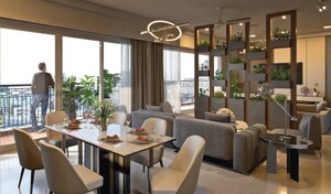 Living Room in 4 BHK Apartment at Prestige Park Grove, Whitefield – for Sale