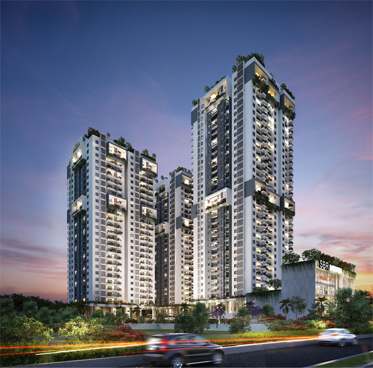 2.5 BHK + Study Room 1290 Sq.Ft. Apartment in SBR Minara