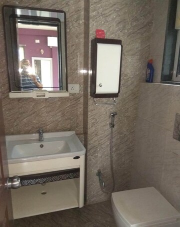 Bathroom in 3 BHK Apartment at Anand Apartment Bhusari Colony, Kothrud – for Rent