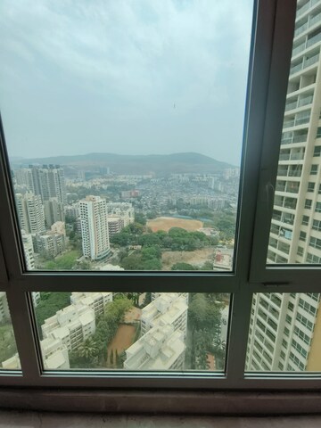 Balcony in 3 BHK Apartment at DB Orchid Woods, Goregaon East – for Rent