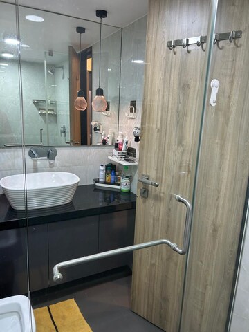Bathroom in 4 BHK Apartment at Pranay Apartments, Dadar West – for Rent